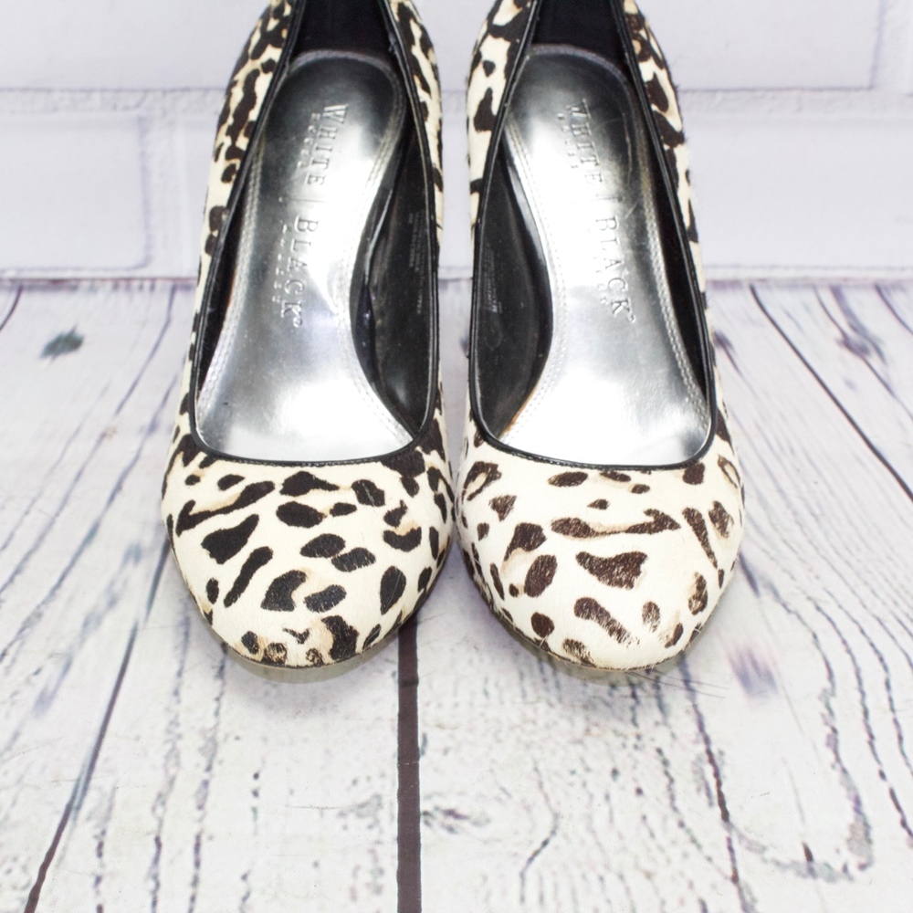 SALE! White House Black Market Leopard Fur Heels 6 - Picture 3 of 8